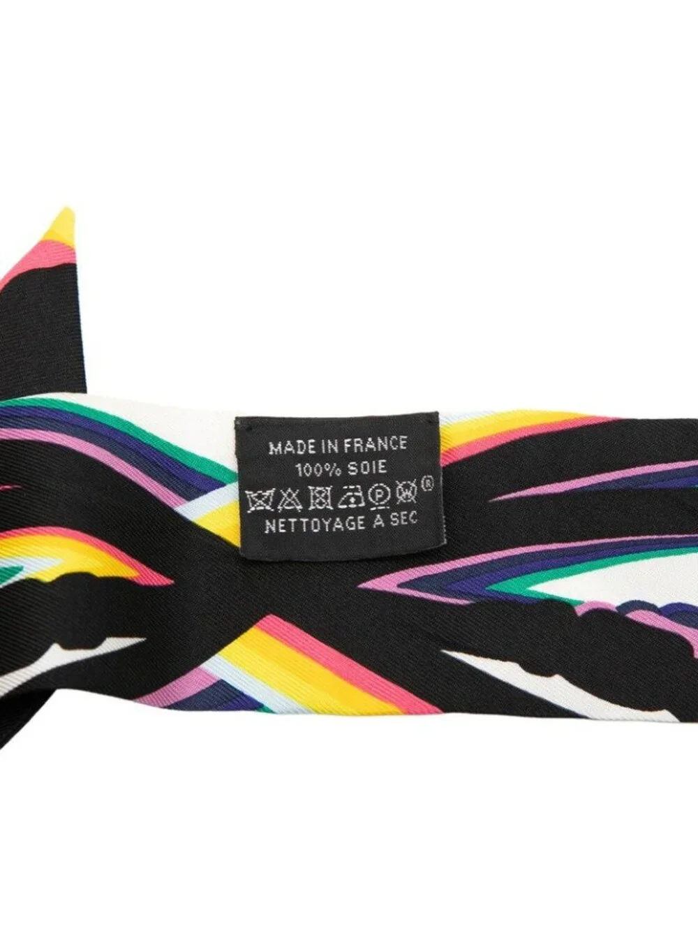 Hermes Twilly Brides de Gala Ceremonial Bridle Scarf Multicolor Silk - Picture 4 of 5